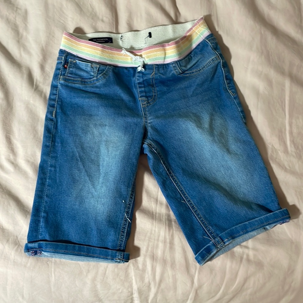 Long jean shorts